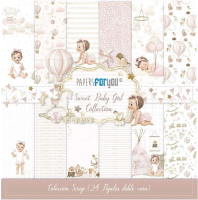 Papers for you - Sweet Baby Girl - 6x6 24pc