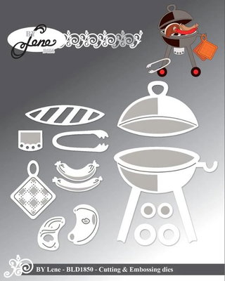 By Lene - Cutting & Embossing Die - Barbeque  BLD1850