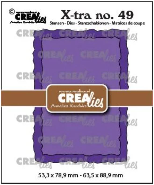 Crealies - Xtra no. 49 ATC Rough edges  CLXtra49