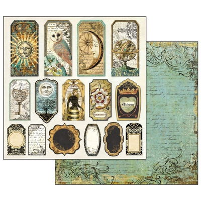Stamperia Paper Pad 12x12 - Alchemy 10 sheets