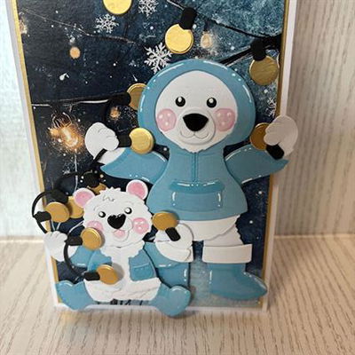 By Lene - Cutting & Embossing Die - Baby Ice Bear  BLD1788