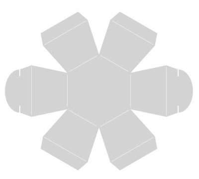 Crafters companion - Merry Friendsmas Metal Die & Template 3D Boxes/Table Center Pieces MEFR