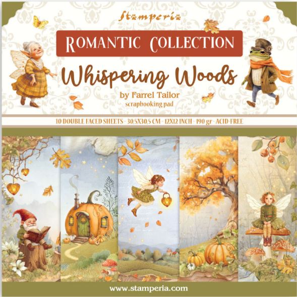 Stamperia - Paper Pad 12x12 - Whispering Woods