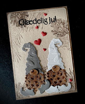 By Lene - Cutting & Embossing Die - Pine cone Gnomes  BLD1799