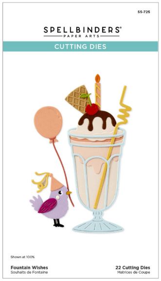 Spellbinders - Etched Dies - Happier Hour  Fountain Wishes S5-725 Spellbinders - Etched Dies - Happier Hour  Fountain Wishes S5-725