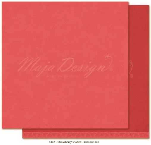 Maja Design - Monochromes - Strawberry Thief - Yummie Red