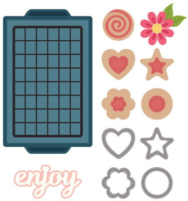 Spellbinders - Etched Dies - Make It & Bake It Cool It Cookie Rack  S5-727