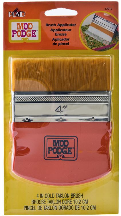 Mod Podge - Brush Applicator 4 Inch Gold Taklon
