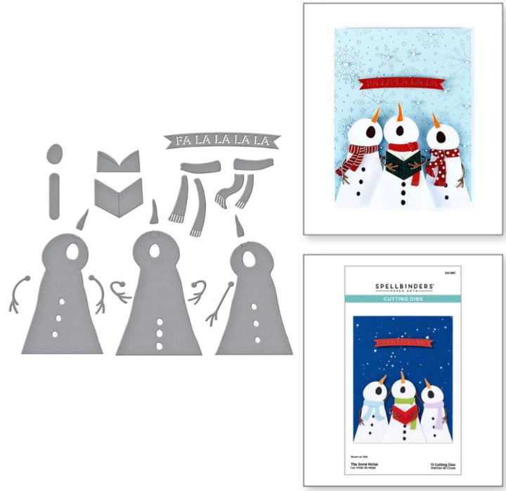 Spellbinders - Etched Dies - Wonderland  The Snow Notes S4-1461