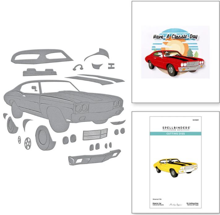 Spellbinders - Etched Dies - Muscle Car S4-1443