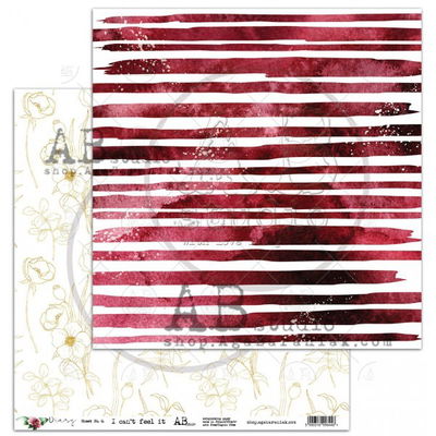AB studio - Diary - scrapbooking paper set 8x 12x12 + bonus