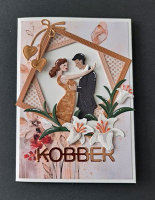 By Lene - Cutting & Embossing Die - Wedding Couple  BLD1749