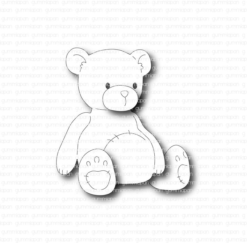 Gummiapan - Dies - Stor nalle D220155