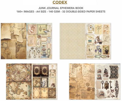Ciao Bella - Junk Journal A4 Ephemera Book - Codex 32pcs