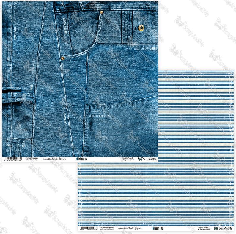 ScrapAndMe - 30x30 papper - 4Him  07/08