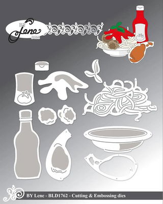 By Lene - Cutting & Embossing Die - Spaghetti  BLD1762