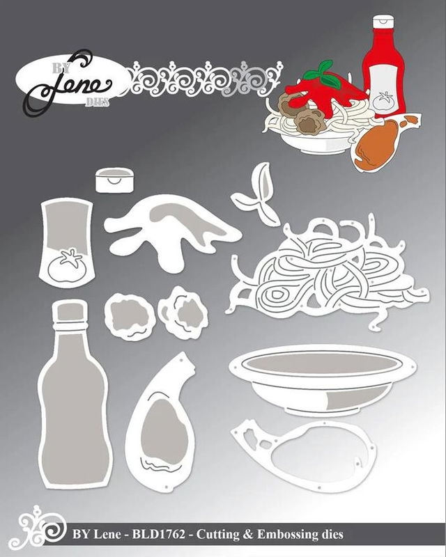 By Lene - Cutting & Embossing Die - Spaghetti  BLD1762