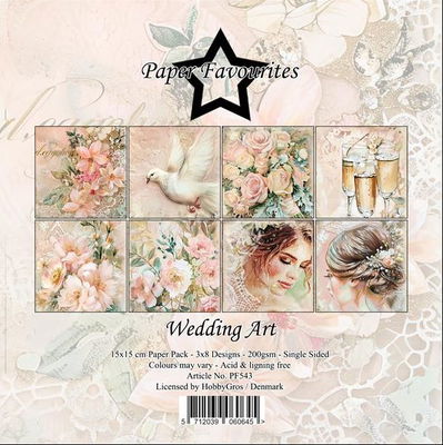 Paper Favourites - 6x6  Paper Pack - Wedding Art  PF543
