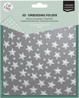 Vaessen Creative - Embossing folder - Stars CAR0112