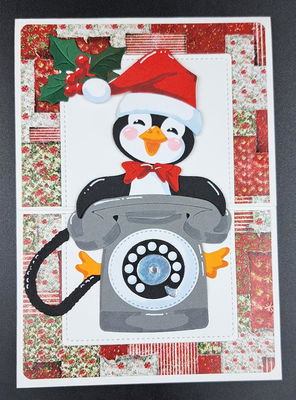 By Lene - Cutting & Embossing Die - Retro Phone  BLD1803