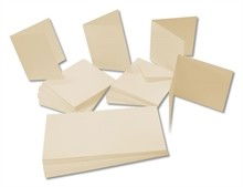 Kort & Kuvert - ivory 5´x7´ (12,6x17,2cm) -50 st