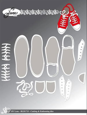 By Lene - Cutting & Embossing Die - Sneakers BLD1733
