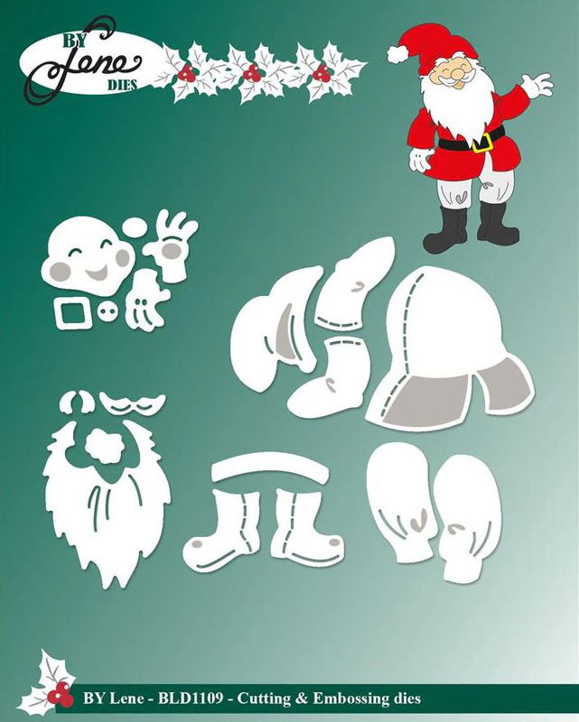 By Lene - Cutting & Embossing Die - Santa Claus  BLD1109