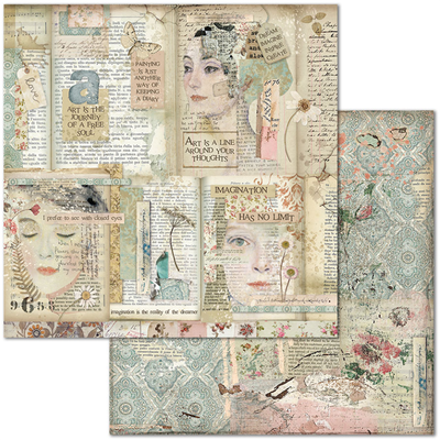 Stamperia Paper Pad 8x8 - Imagine