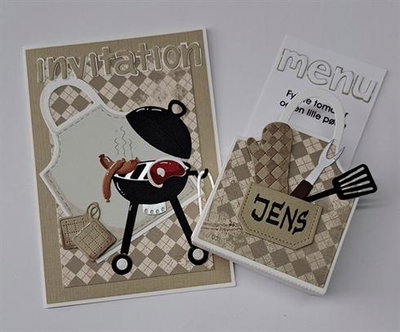 By Lene - Cutting & Embossing Die - Barbeque  BLD1850