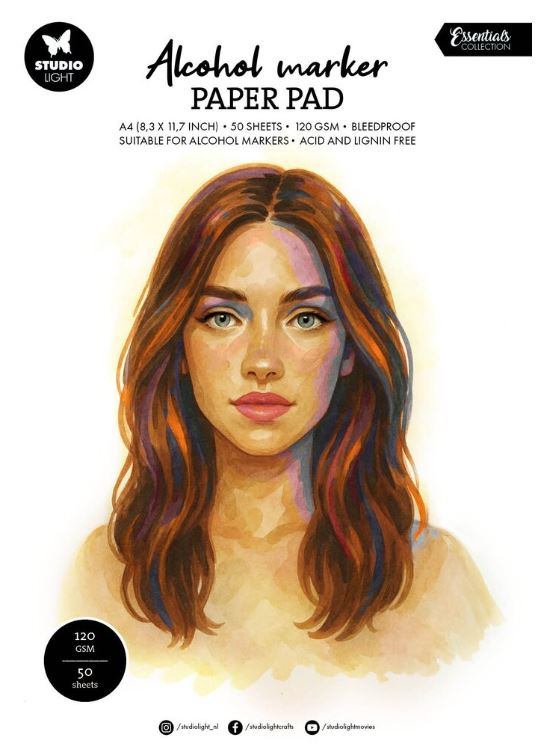 Studio Light  - Alcohol Marker Paper Pad A4 120gsm 50 ark