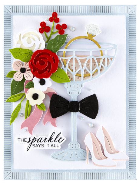 Spellbinders - Etched Dies - Happier Hour  A Special Toast S5-720 Spellbinders - Etched Dies - Happier Hour  A Special Toast S5-720