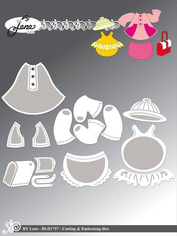 By Lene - Cutting & Embossing Die - Accessories for BLD1755 #2 BLD1757