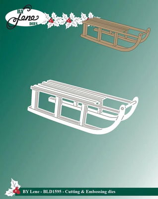 By Lene - Cutting & Embossing Die - Sled BLD1595