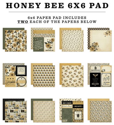 Carta Bella - 6x6 paper pad - Honey Bee