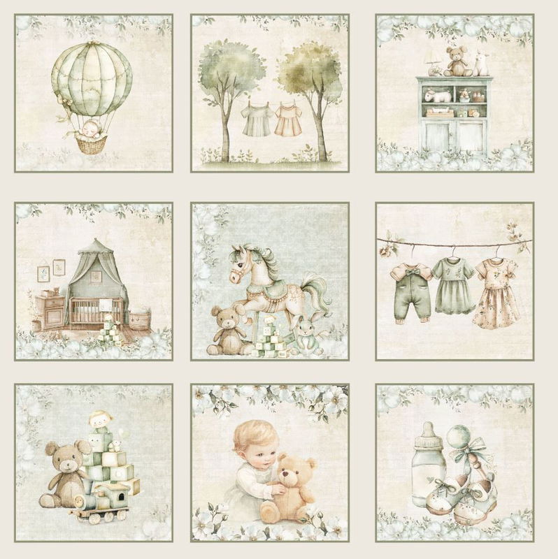 Reprint - Dubbelsidigt 12x12 - Cutie Tags