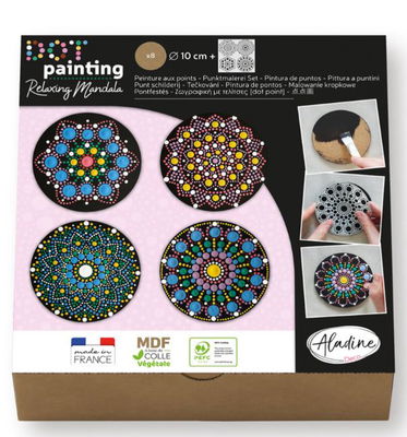 Aladine - Dot Painting Set 8 Rings 10cm 85495