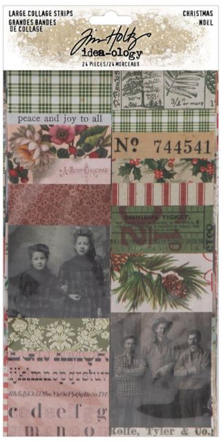 Tim Holtz Idea-Ology - Christmas  Large Collage Strips TH94410