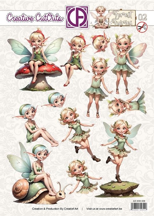 Creatief Art - Creative CutOuts - Forest Fairies 02 CCO-020