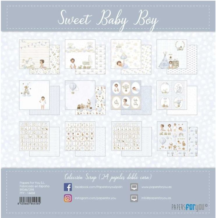 Papers for you - Sweet Baby Boy - 6x6 24pc