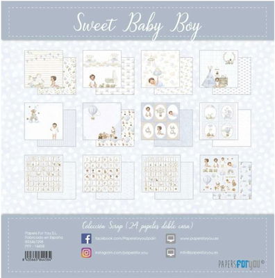Papers for you - Sweet Baby Boy - 6x6 24pc