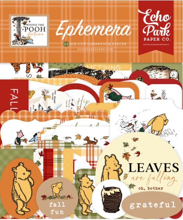 Echo Park - Ephemera - Winnie The Pooh Autumn WPA453024