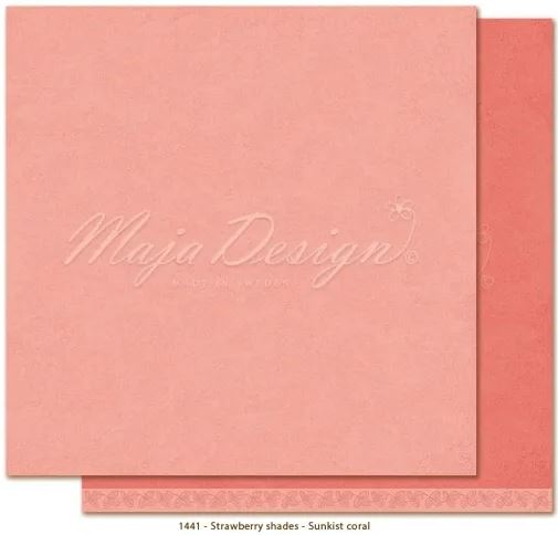 Maja Design - Monochromes - Strawberry Thief - Sunkist Coral