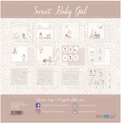 Papers for you - Sweet Baby Girl - 6x6 24pc