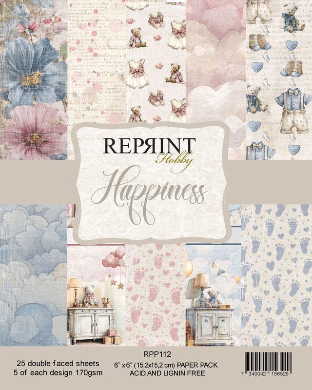 Reprint - Paperpack 6x6 - Happiness collection