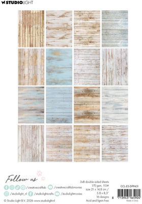 Studio Light - Essentials Paper Pad - Shabby Wood DPP431