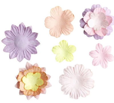 Studio Light - Paper Flowers  -Pastel  25pcs  SL-CO-FLOW16