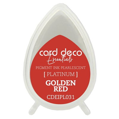 Card Deco Essentials - Pigment Ink Pärlemo - Golden red
