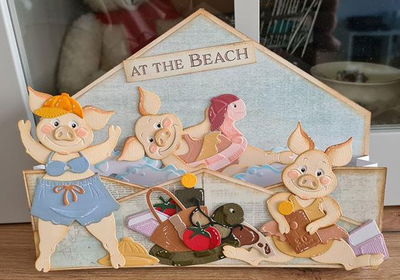 By Lene - Cutting & Embossing Die - Happy Pigs  BLD1755