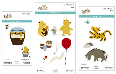 Spellbinders - Etched Dies - Say Cheese Classic Pooh  Bundle BD-0940