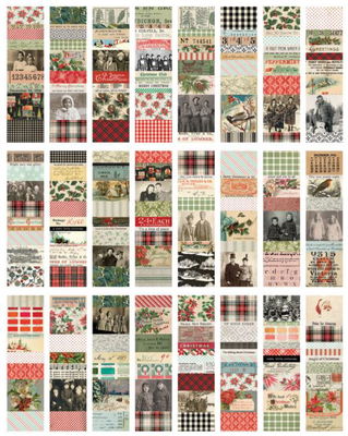 Tim Holtz Idea-Ology - Christmas  Large Collage Strips TH94410